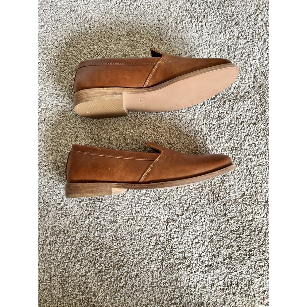 Patina Footwear Tan Brown Leather Loafers Slip On Flats Shoes Womens  9 EUR 39.5 - Picture 3 of 9